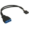 Image de Câble adaptateur USB 2.0 à 3.0 interne carte mère USB 2.0 vers USB 3.0 0,3 m