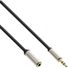 Image de 99231 Slim Câble Audio stéréo, Jack 3,5 mm mâle/Femelle Noir 1 m