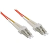 Image de - Cordon de raccordement - LC multi-mode (P) pour LC multi-mode (P) - 0.5 m - fibre optique - duplex - 62,5 / 125 microns - OM1 - sans halogène -