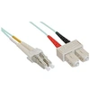 Image de - Cordon de raccordement - LC multi-mode (M) pour SC multi-mode (M) - 25 m - fibre optique - duplex - 50 / 125 microns - OM3 - sans halogène -
