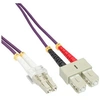 Image de - Cordon de raccordement - LC multi-mode (M) pour SC multi-mode (M) - 20 m - fibre optique - duplex - 50 / 125 microns - OM4 - sans halogène - violet