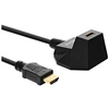 Image de Station HDMI, câble HDMI haute vitesse avec Ethernet, M / F, contacts noirs et dorés, 5 m