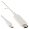 Image de - Câble adaptateur - Mini DisplayPort mâle pour HDMI mâle - 50 cm - blanc - support 4K