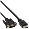 Image de - Câble adaptateur - DVI-D mâle pour HDMI mâle - 50 cm - noir - vis moletées