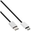Image de - Câble USB - 24 pin USB-C (M) pour Micro-USB de type B (M) - USB 2.0 - 1.5 cm - noir