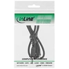 Image de Câble adaptateur audio, stéréo 3,5 mm mâle / femelle avec filetage, 0,6 m