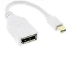 Image de - Câble DisplayPort - Mini DisplayPort (M) pour DisplayPort (F) - 15 cm - support 4K - blanc