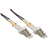 Image de - Cordon de raccordement - SC multi-mode (M) pour SC multi-mode (M) - 50 m - fibre optique - duplex - 50 / 125 microns - OM4 - sans halogène - violet