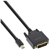 Image de Câble Mini DisplayPort mâle vers DVI-D 24 + 1 mâle, noir / or, 2 m