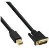 Image de Câble Mini DisplayPort mâle vers DVI-D 24 + 1 mâle, noir / or, 3 m