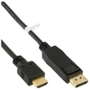 Image de - Câble adaptateur - DisplayPort mâle pour HDMI mâle - 1.5 m - noir - support 4K