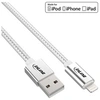 Image de - Câble Lightning - Lightning mâle pour USB mâle - 2 m - argent, aluminium