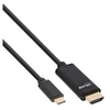 Image de - Câble vidéo/audio - HDMI mâle pour 24 pin USB-C mâle - 2 m - noir - support 4K