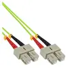 Image de - Cordon de raccordement - SC multi-mode (M) pour SC multi-mode (M) - 3 m - fibre optique - duplex - 50 / 125 microns - OM5 - sans halogène - vert