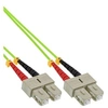Image de - Cordon de raccordement - SC multi-mode (M) pour SC multi-mode (M) - 7.5 m - fibre optique - duplex - 50 / 125 microns - OM4 - sans halogène - vert