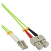 Image de - Cordon de raccordement - LC multi-mode (M) pour SC multi-mode (M) - 20 m - fibre optique - duplex - 50 / 125 microns - OM5 - sans halogène - vert
