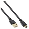 Image de - Câble USB - USB (M) pour mini USB type B (M) - USB 2.0 - 30 cm - plat - noir