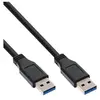 Image de - Câble USB - USB type A (M) pour USB type A (M) - USB 3.0 - 30 cm - noir