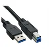 Image de - Câble USB - USB Type B (M) pour USB type A (M) - USB 3.0 - 30 cm - noir