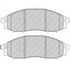 Image de Kit De Plaquettes De Frein, Frein À Disque Premier Eco Friction Fdb1745 Ferodo Ferodo Fdb1745 Nissan