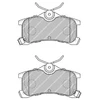 Image de Kit De Plaquettes De Frein, Frein À Disque Premier Eco Friction Fdb1895 Ferodo Ferodo Fdb1895 Toyota