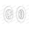 Image de Disque De Frein Ferodo Ddf055c Dacia;Renault