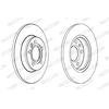 Image de Disque De Frein Ferodo Ddf1012c Volkswagen