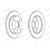 Image de Disque De Frein Ferodo Ddf1043c Chevrolet;Opel;Vauxhall