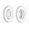 Image de Disque De Frein Ferodo Ddf1068c Mitsubishi;Volvo