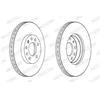 Image de Disque De Frein Ferodo Ddf1191c Cadillac;Fiat;Lada;Opel;Saab;Vauxhall
