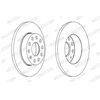 Image de Disque De Frein Ferodo Ddf1276c Saab;Seat;Skoda;Volkswagen