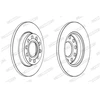 Image de Disque De Frein Ferodo Ddf1425c Audi;Seat