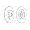 Image de Disque De Frein Ferodo Ddf1502c Dacia;Renault;Smart