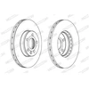 Image de Disque De Frein Ferodo Ddf1559c Ford;Seat;Volkswagen