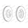 Image de Disque De Frein Ferodo Ddf1567c Ford;Land Rover;Volvo