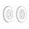 Image de Disque De Frein Ferodo Ddf1587c Daihatsu;Toyota