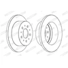 Image de Disque De Frein Ferodo Ddf1653c Citroen;Fiat;Opel;Peugeot