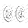 Image de Disque De Frein Ferodo Ddf1642c Citroen;Mitsubishi;Peugeot