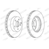 Image de Disque De Frein Ferodo Ddf1690c Mercedes-Benz
