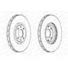 Image de Disque De Frein Ferodo Ddf1676c Citroen;Ds;Opel;Peugeot