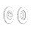 Image de Disque De Frein Ferodo Ddf2016c1 Seat;Skoda;Volkswagen