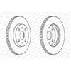 Image de Disque De Frein Ferodo Ddf1758c Daihatsu;Subaru