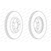 Image de Disque De Frein Ferodo Ddf2405c Opel;Peugeot