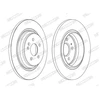 Image de Disque De Frein Ferodo Ddf1099c Mercedes-Benz