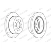 Image de Disque De Frein Ferodo Ddf1144c Citroen;Fiat;Peugeot