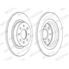 Image de Disque De Frein Ferodo Ddf1299c Abarth;Fiat;Opel