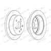 Image de Disque De Frein Ferodo Ddf1598c Lexus;Toyota