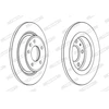 Image de Disque De Frein Ferodo Ddf1871c Chevrolet;Opel;Vauxhall