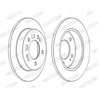 Image de Disque De Frein Ferodo Ddf1874c Hyundai;Kia