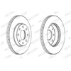 Image de Disque De Frein Ferodo Ddf1279c Chevrolet;Daewoo;Dodge;Opel;Saab
